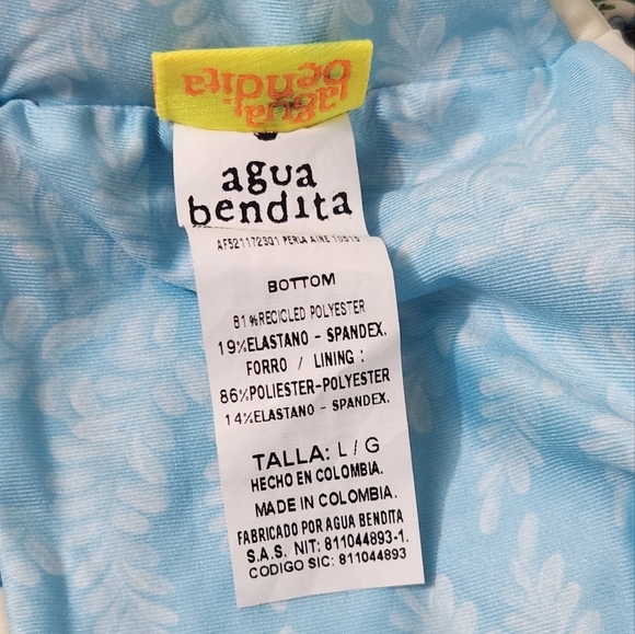 New!Agua Bendita Perla Aine Side Tie Bikini Bottoms - Picture 11 of 12